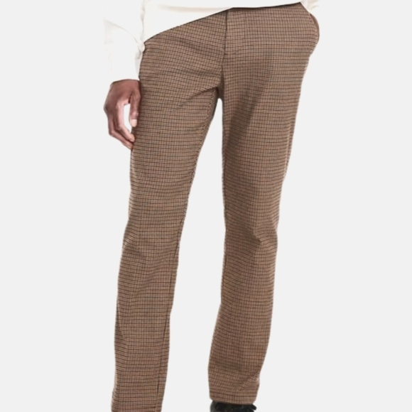 GAP Plaid Retro Style Pants,Tan/Blue, Mens 34x32 - Picture 1 of 7